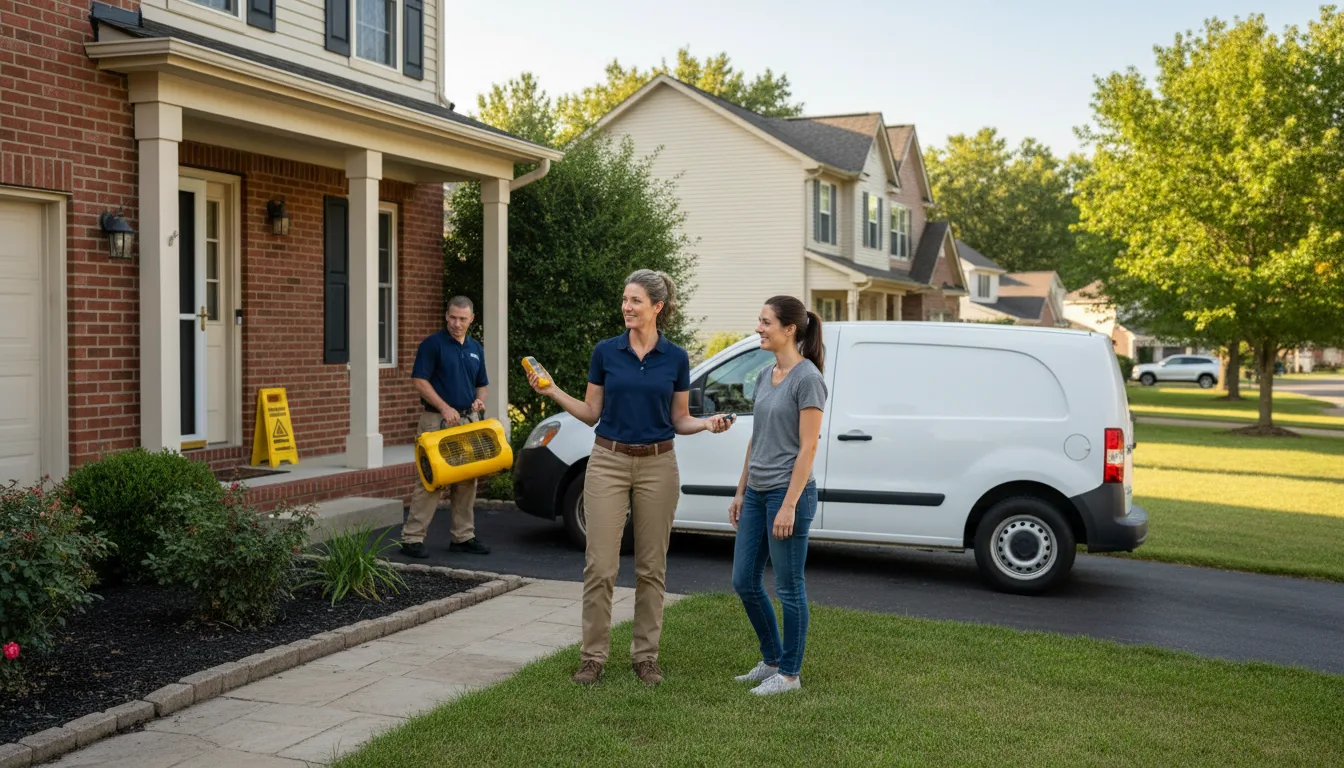 Residential water damage restoration in Larkspur, CO